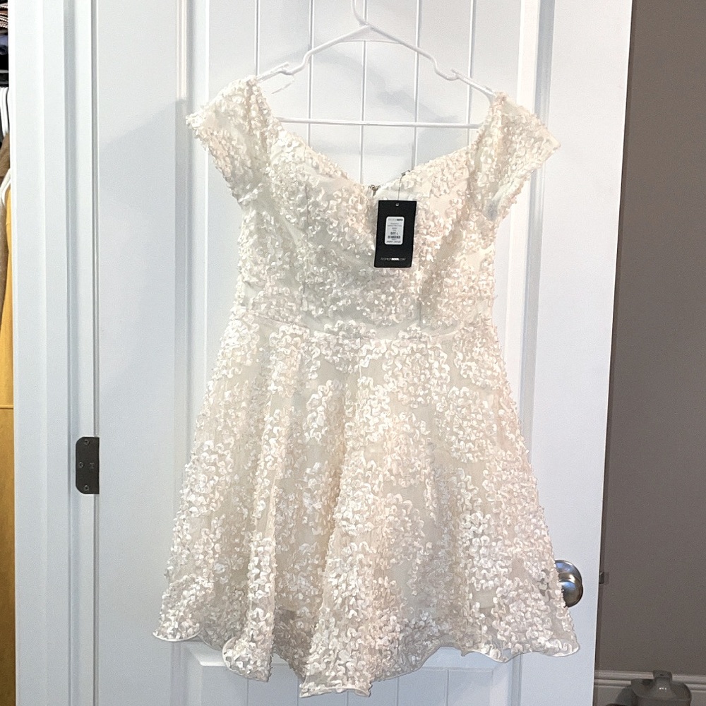Honeymoon Avenue Flare Mini Dress L Fashion Nova